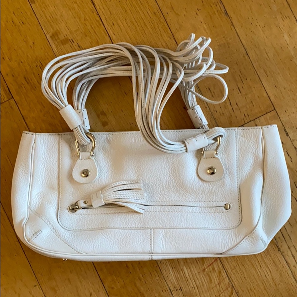 Kate Spade White Leather Purse (NWOT) Never Used.
